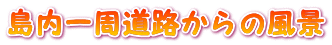島内一周道路からの風景